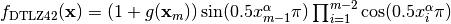 f_{\text{DTLZ4}2}(\mathbf{x}) = (1 + g(\mathbf{x}_m)) \sin(0.5x_{m-1}^\alpha\pi ) \prod_{i=1}^{m-2} \cos(0.5x_i^\alpha\pi)