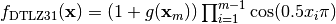 f_{\text{DTLZ3}1}(\mathbf{x}) = (1 + g(\mathbf{x}_m)) \prod_{i=1}^{m-1} \cos(0.5x_i\pi)