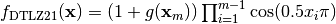 f_{\text{DTLZ2}1}(\mathbf{x}) = (1 + g(\mathbf{x}_m)) \prod_{i=1}^{m-1} \cos(0.5x_i\pi)