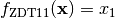 f_{\text{ZDT1}1}(\mathbf{x}) = x_1